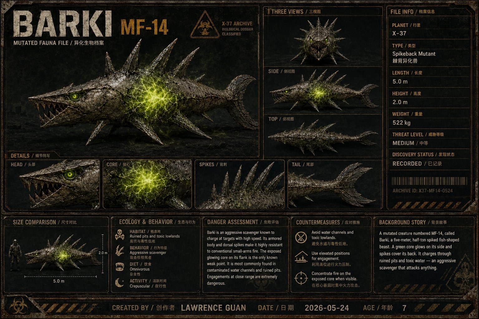 BARKI · MF-14 巴基兽 档案