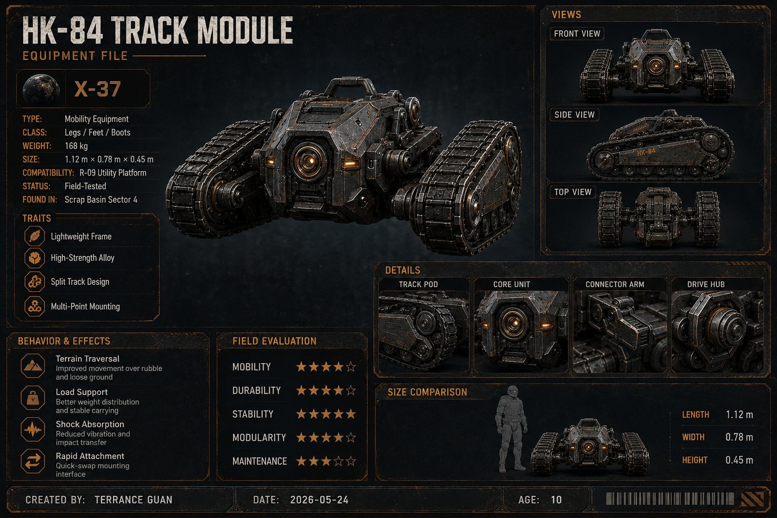 HK-84 TRACK 移动履带模块 档案