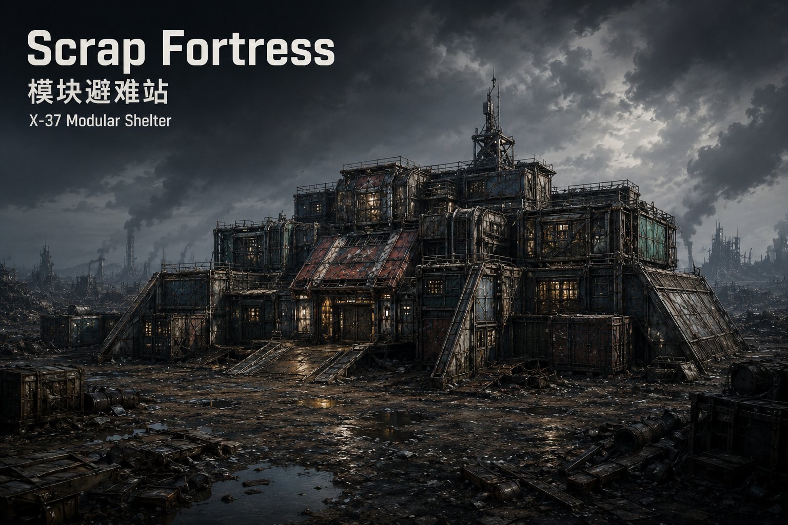 模块避难站 / Scrap Fortress